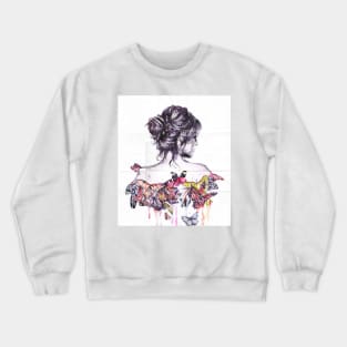 Butterfly Lady Crewneck Sweatshirt